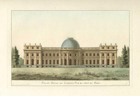 Architectural Rendering III White Modern Wood Framed Art Print with Double Matting by Vision Studio