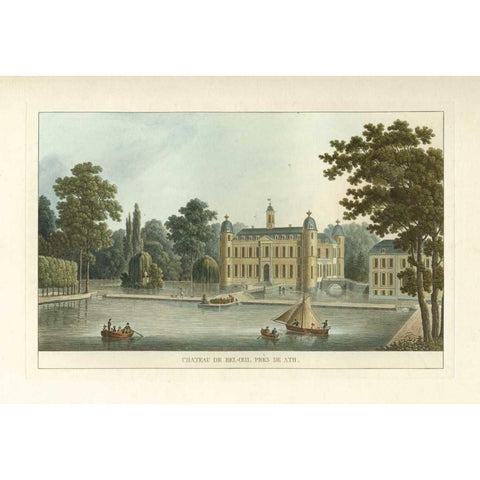 Architectural Rendering IV Gold Ornate Wood Framed Art Print with Double Matting by Vision Studio