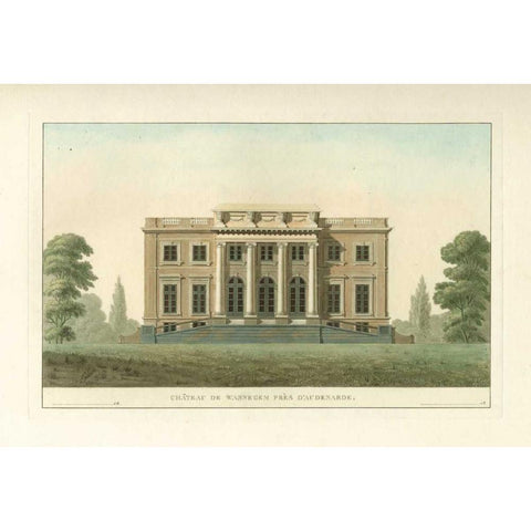 Architectural Rendering V Gold Ornate Wood Framed Art Print with Double Matting by Vision Studio