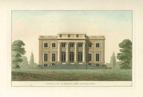 Architectural Rendering V White Modern Wood Framed Art Print with Double Matting by Vision Studio