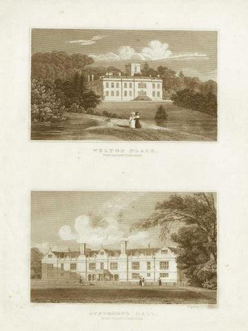 Jones Views II White Modern Wood Framed Art Print with Double Matting by Neale, J.P.