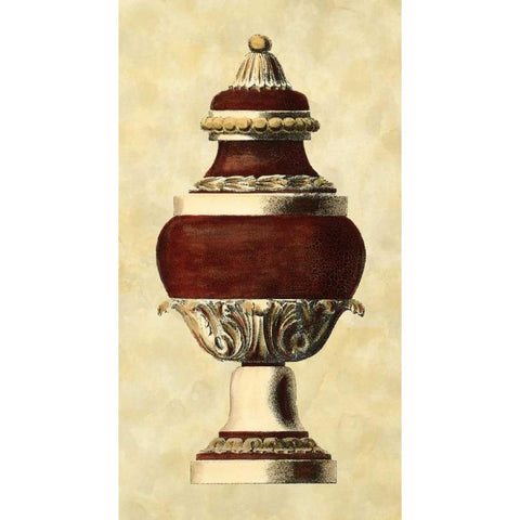 Antique Urn II White Modern Wood Framed Art Print by Vision Studio