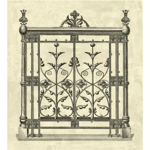 Printed O/S Gate of Splendor II Gold Ornate Wood Framed Art Print with Double Matting by Vision Studio