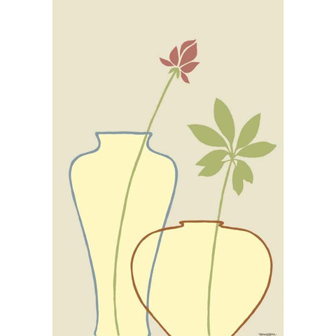 Linear Vessels I White Modern Wood Framed Art Print by Lam, Vanna