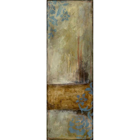 Patina I Black Modern Wood Framed Art Print with Double Matting by Goldberger, Jennifer