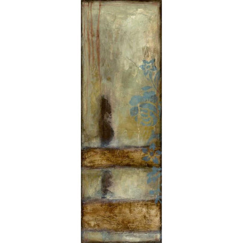 Patina II Black Modern Wood Framed Art Print with Double Matting by Goldberger, Jennifer