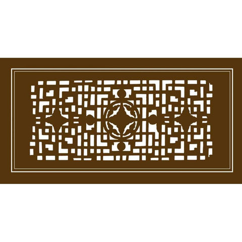 Shoji Screen in Brown IV White Modern Wood Framed Art Print by Vision Studio