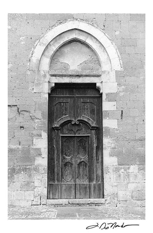 Sanctuary Black Ornate Wood Framed Art Print with Double Matting by DeNardo, Laura