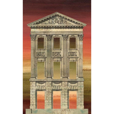 Architectural Illusion III White Modern Wood Framed Art Print by Vision Studio