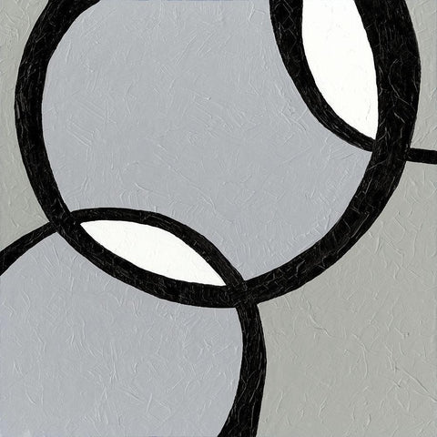 Ellipse I Gold Ornate Wood Framed Art Print with Double Matting by Holland, J.