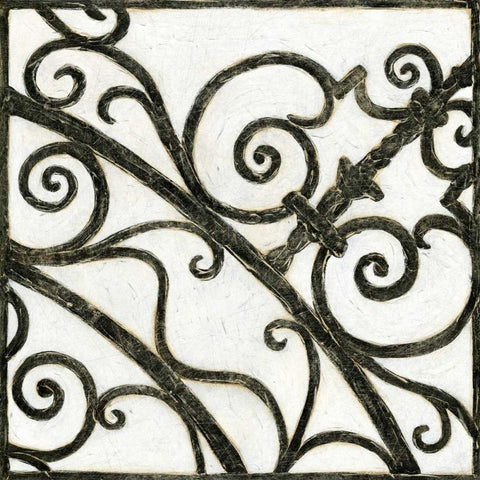 Iron Gate II Gold Ornate Wood Framed Art Print with Double Matting by Meagher, Megan