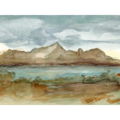 Plein Air Landscape I White Modern Wood Framed Art Print by Harper, Ethan