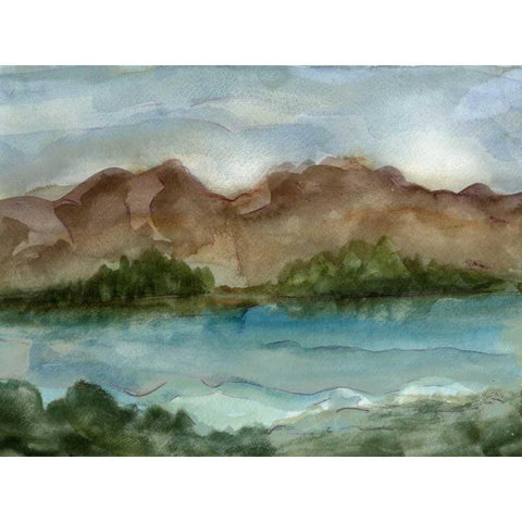 Plein Air Landscape IV Gold Ornate Wood Framed Art Print with Double Matting by Harper, Ethan