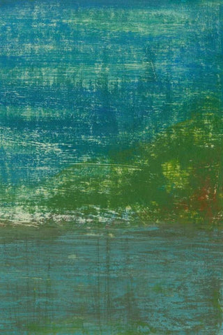 Eventide II White Modern Wood Framed Art Print with Double Matting by Holland, Julie