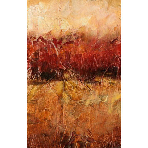 Autumn Horizon I Black Modern Wood Framed Art Print with Double Matting by Harper, Ethan