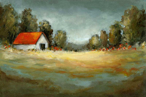 Forgotten Memories Black Ornate Wood Framed Art Print with Double Matting by Long, Christina