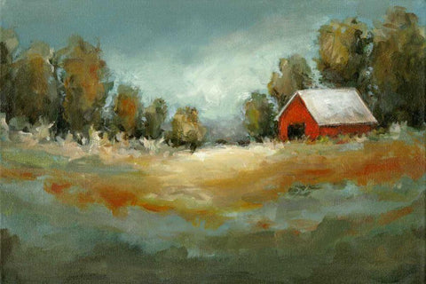 Waiting for the Rain White Modern Wood Framed Art Print with Double Matting by Long, Christina