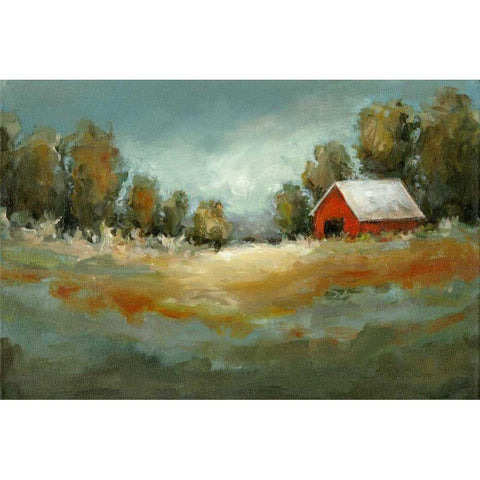 Waiting for the Rain Black Modern Wood Framed Art Print by Long, Christina