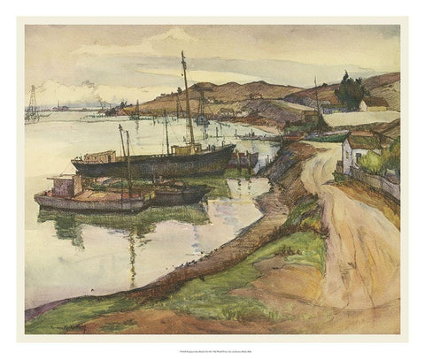 European Sketchbook II White Modern Wood Framed Art Print with Double Matting by Abdy, Rowena Meeks