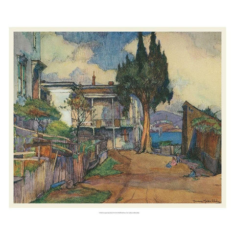 European Sketchbook III Black Modern Wood Framed Art Print by Abdy, Rowena Meeks