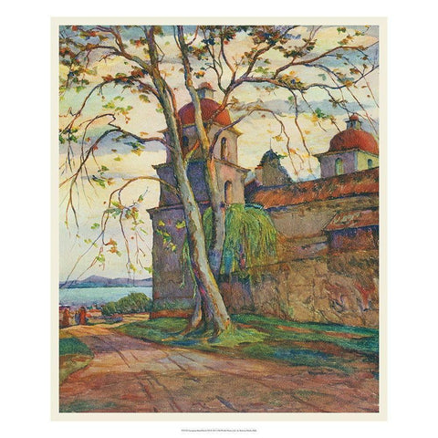 European Sketchbook VII Gold Ornate Wood Framed Art Print with Double Matting by Abdy, Rowena Meeks