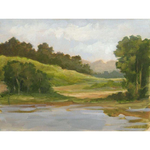 Spring Light I Black Modern Wood Framed Art Print with Double Matting by Harper, Ethan