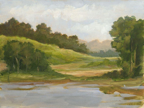 Spring Light I Black Ornate Wood Framed Art Print with Double Matting by Harper, Ethan