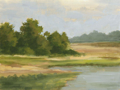 Spring Light II Black Ornate Wood Framed Art Print with Double Matting by Harper, Ethan