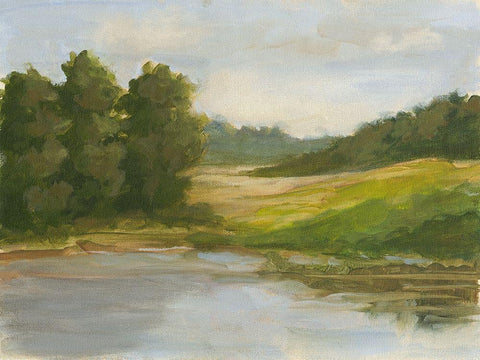 Spring Light IV Black Ornate Wood Framed Art Print with Double Matting by Harper, Ethan