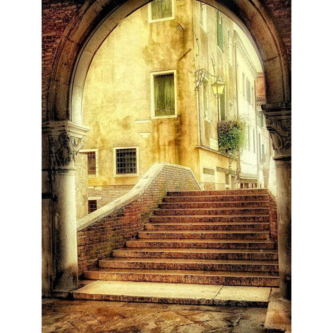 Italian Archway Black Modern Wood Framed Art Print with Double Matting by Head, Danny