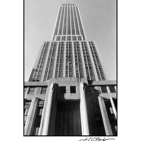 Empire State Building I White Modern Wood Framed Art Print by DeNardo, Laura