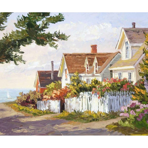 Balmy Spring Day Black Modern Wood Framed Art Print with Double Matting by Dertner, Erin