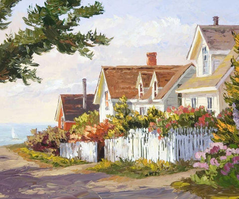 Balmy Spring Day Black Ornate Wood Framed Art Print with Double Matting by Dertner, Erin