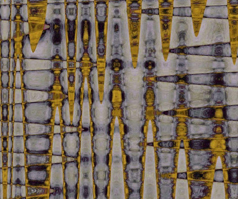 Ochre and Plum I Black Ornate Wood Framed Art Print with Double Matting by Mountain, Ricki