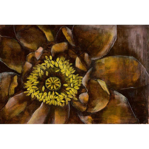 Floral Illusion I Gold Ornate Wood Framed Art Print with Double Matting by Goldberger, Jennifer