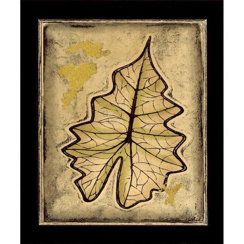 Leaf Panel II White Modern Wood Framed Art Print by Vision Studio