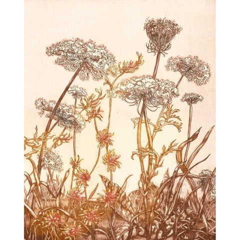 Field of Lace I Gold Ornate Wood Framed Art Print with Double Matting by Dauman, B.