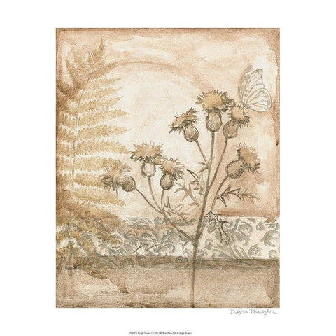 Twilight Meadow I Gold Ornate Wood Framed Art Print with Double Matting by Meagher, Megan