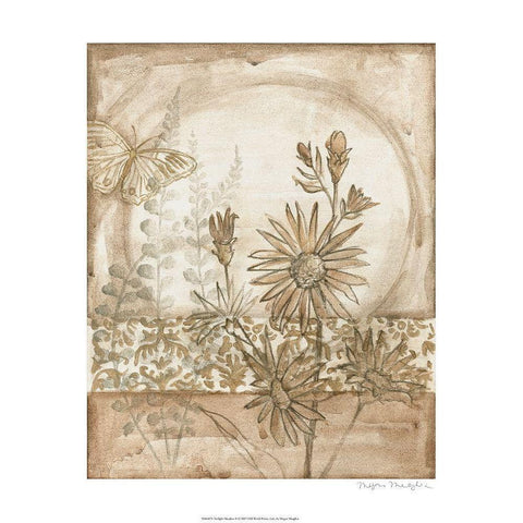 Twilight Meadow II White Modern Wood Framed Art Print by Meagher, Megan