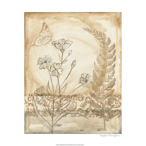 Twilight Meadow III Gold Ornate Wood Framed Art Print with Double Matting by Meagher, Megan