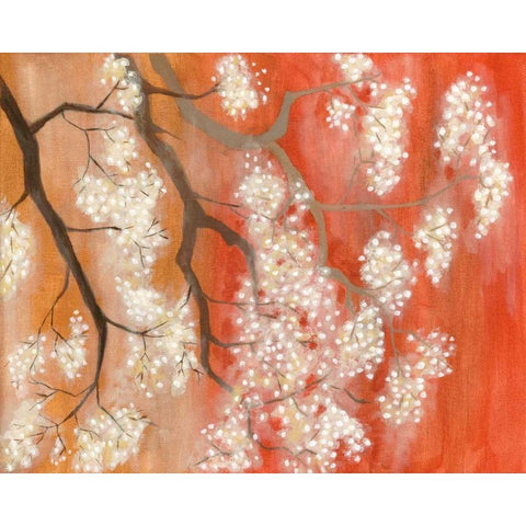 Mandarin Mist II Gold Ornate Wood Framed Art Print with Double Matting by Lam, Vanna