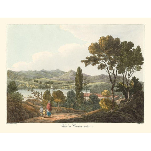 English Countryside I Black Modern Wood Framed Art Print by Wilkenson, Joseph