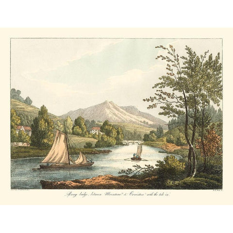 English Countryside II White Modern Wood Framed Art Print by Wilkenson, Joseph