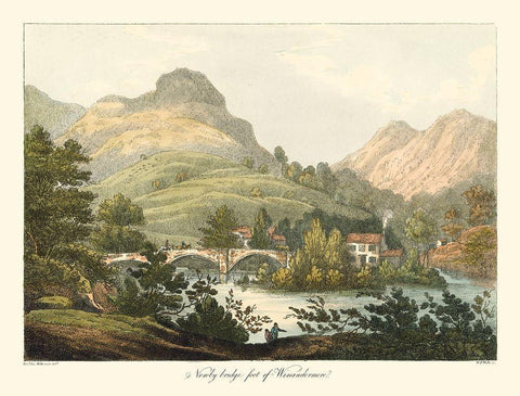 English Countryside III White Modern Wood Framed Art Print with Double Matting by Wilkenson, Joseph