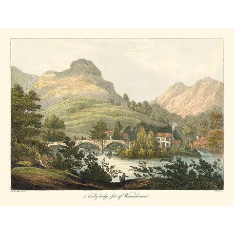 English Countryside III Gold Ornate Wood Framed Art Print with Double Matting by Wilkenson, Joseph