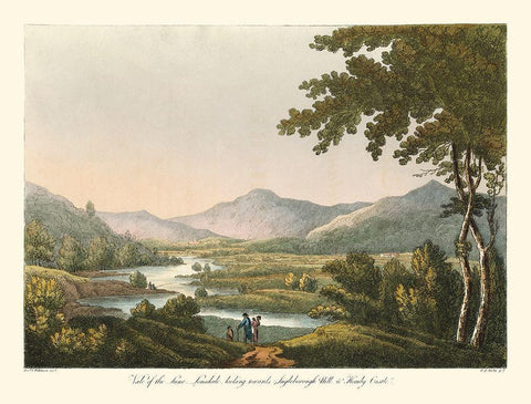 English Countryside IV Black Ornate Wood Framed Art Print with Double Matting by Wilkenson, Joseph