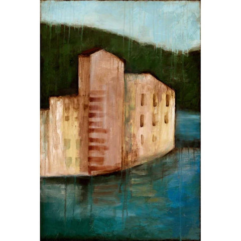 Coastal Villa I Black Modern Wood Framed Art Print by Goldberger, Jennifer