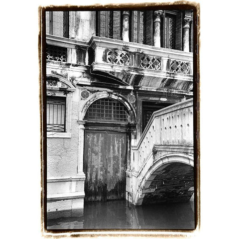 Venetian Doorway Black Modern Wood Framed Art Print by DeNardo, Laura