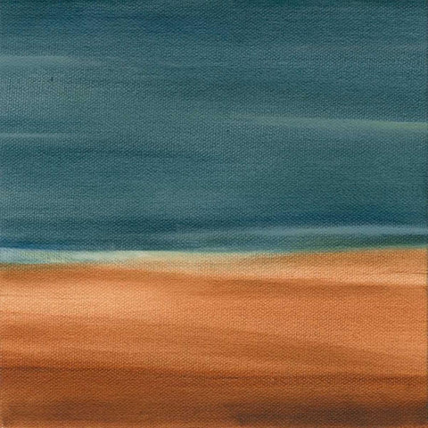 Coastal Vista VIII Black Modern Wood Framed Art Print with Double Matting by Harper, Ethan