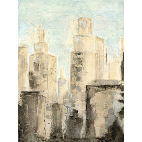 Metropolis I White Modern Wood Framed Art Print by Meagher, Megan